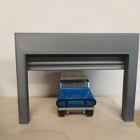 Garagentor Hallentor Modelbau 1:62 Werkstatt passend für Matchbox Hotwheels 3