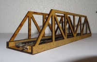 Kastenbrücke Spur H0 1:87 Bausatz Brücke Eingleisig MDF Platte Lasercut 2