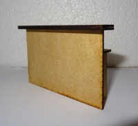 Modellbau Diorama Werkstatt Bar Empfangstresen Maßstab 1:18 Lasercut MDF 5