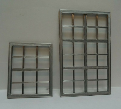 Industrie Fenster Set 4 Stück für LGB SpurG Modellbau Gebäude Haus Diorama1:22,5