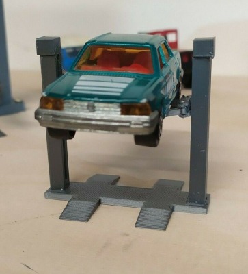 Hebebühne passend Für zB. Matchbox 1:64 1:62 Diorama Modellbau