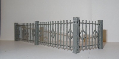 Modellbau Gartenzaun Metallzaunoptik Spur G 1:22,5 Diorama Feldbahn