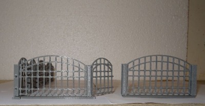 Modellbau Gartenzaun Metallzaunoptik Design Spur G 1:22,5 Diorama Feldbahn