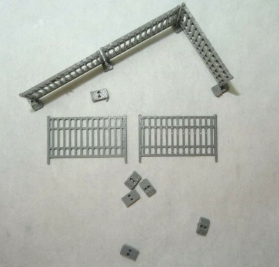 Bauzaun Modellbau H0 Maßstab 1:87