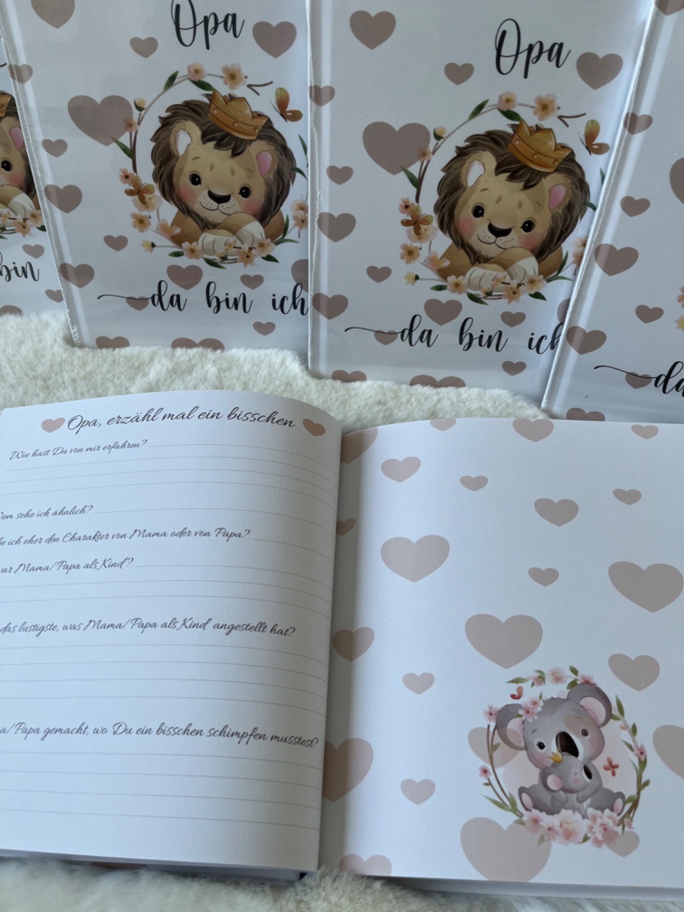 Babyalbum - Geschenkidee für Opa - Erinnerungsalbum - Fotoalbum - Babys erste Jahr - Hardcoverbuch