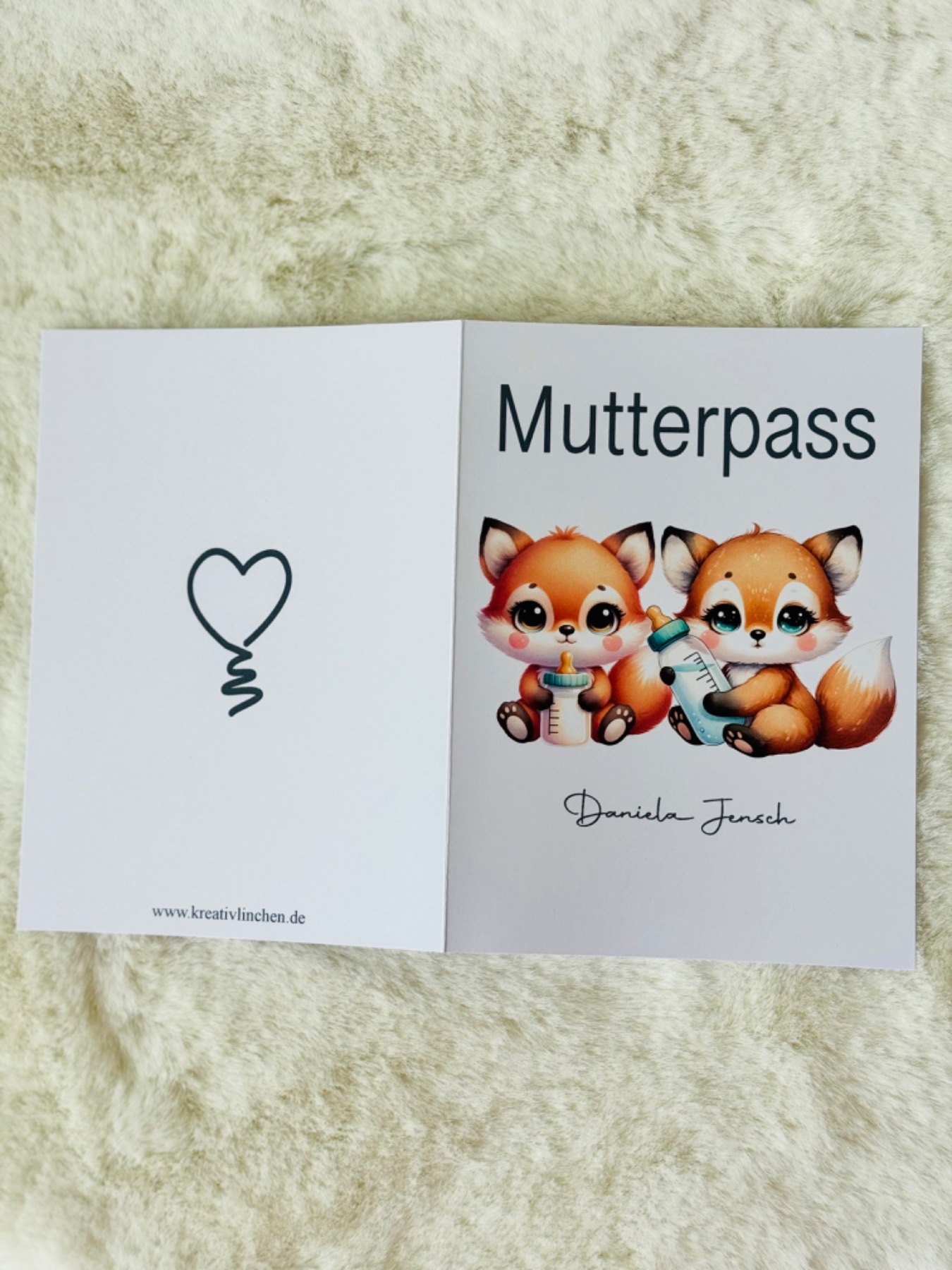 Mutterpasshülle Zwillinge - Mutterpass - Mutterpass Hülle - Mutterpasshülle personalisiert 2