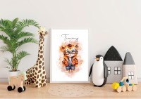 Poster Kinderzimmer - Kinderzimmer Poster - Poster Baby - Poster Personalisiert - Poster Tiger mit