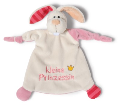 Schmusetuch Hase kleine Prinzessin - Geschenkidee zur Geburt - Schmusetuch Hase kleine Prinzessin