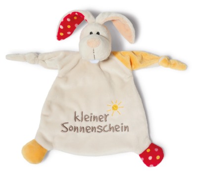 Schmustetuch Hase kleiner Sonnenschein - Kuscheltuch - Geschenkidee zur Geburt - Schmustetuch Hase