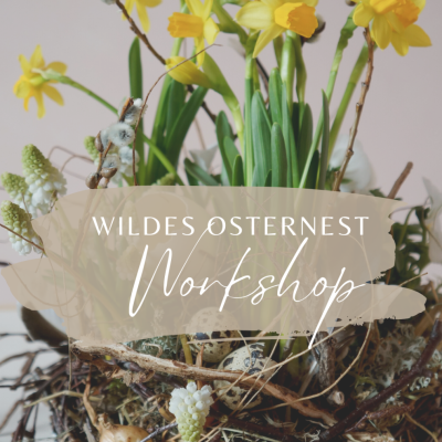 WILDES OSTERNEST - mit Frühjahrsblüher
