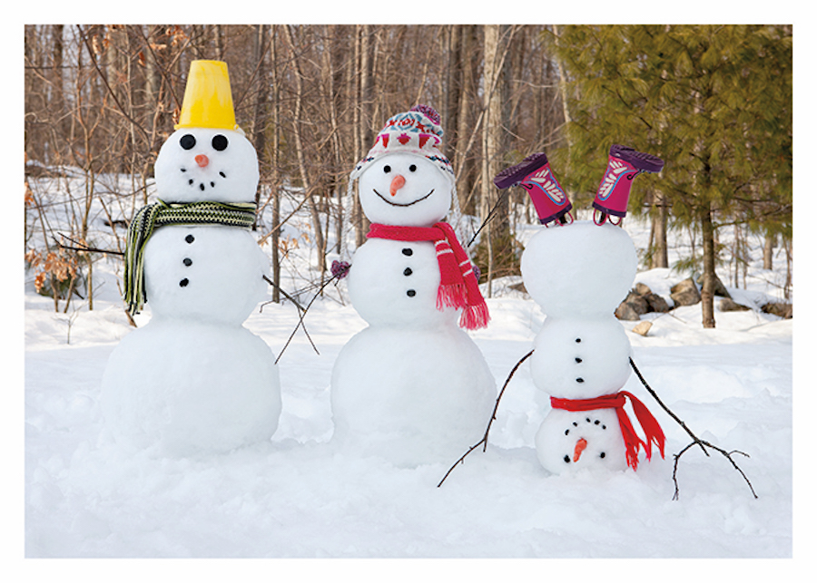 Snowman Family Card