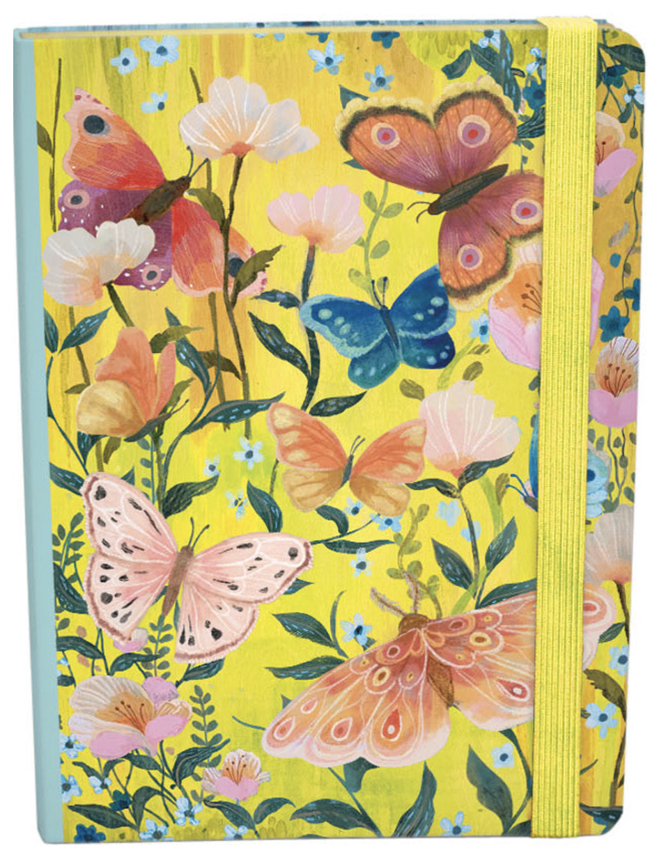 Butterfly Ball A5 Hardback Journal with elastic binder