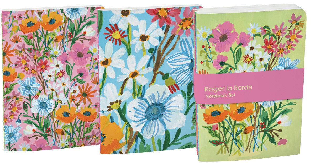 Flower Field A6 Exercise Books Set 3