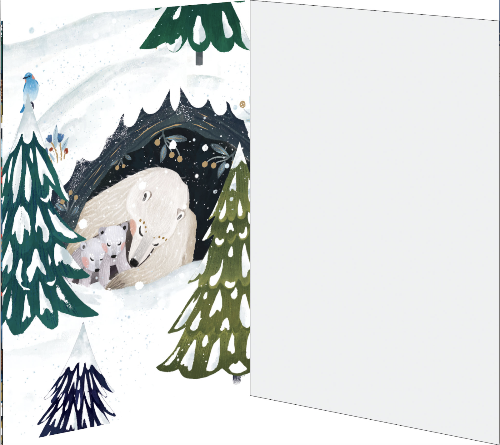 Polar Bear Bower Advent Calendar Card 3