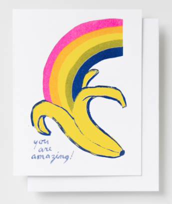 Banana Rainbow Card