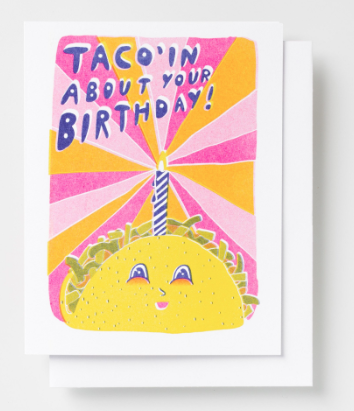 Taco Birthday Card