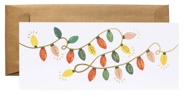Be Merry and Bright Lights Long Card