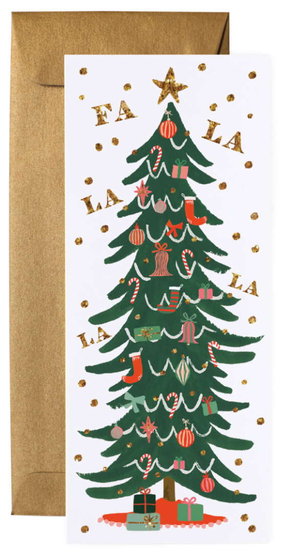 Christmas Tree Long Card