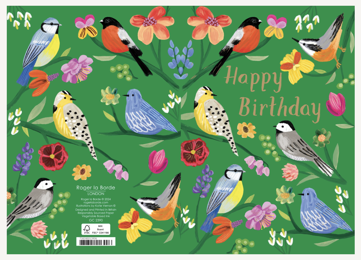 Birdhaven Birthday Greeting Card