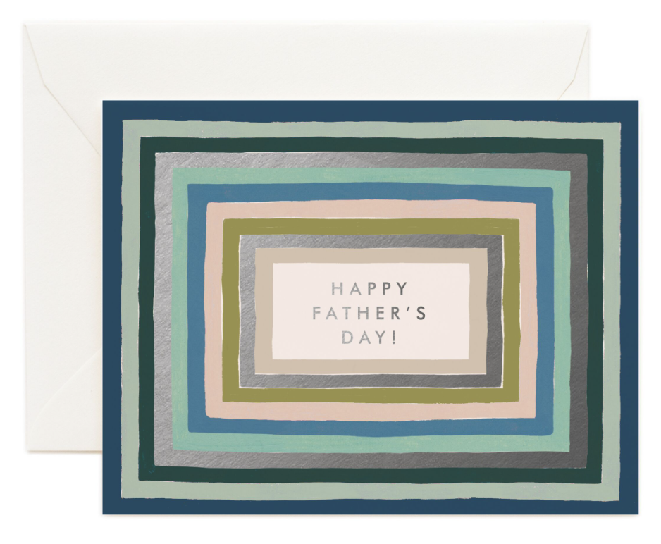Striped Fathers Day Card