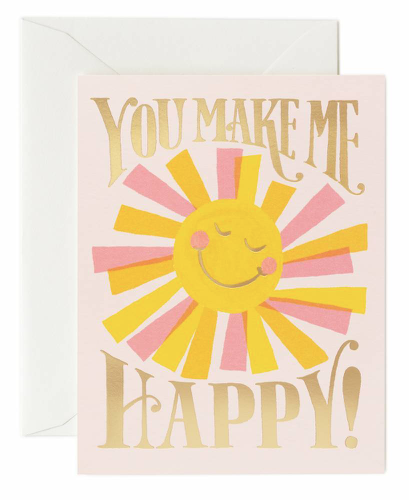 You make me happy Card