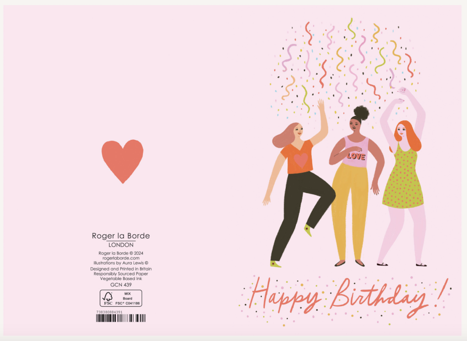 Three Party Girls Card