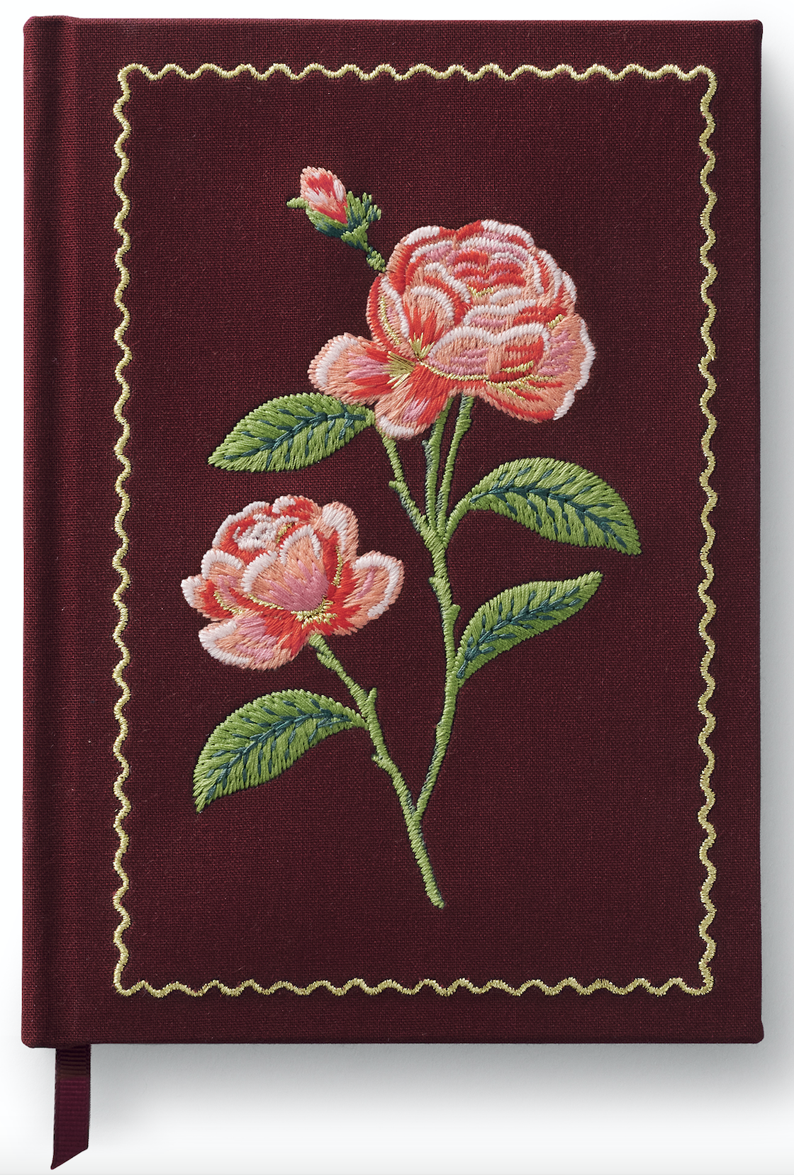 Roses Embroidered Journal