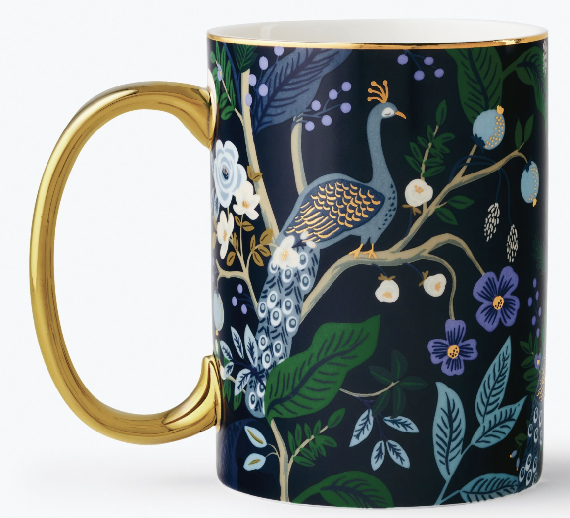 Peacock Porcelain Mug