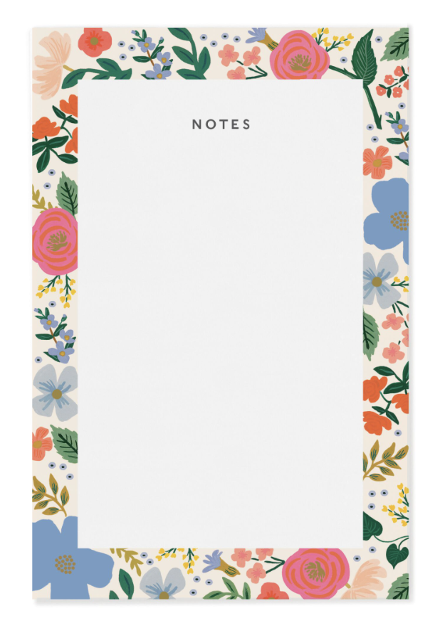 Wild Rose Notepad