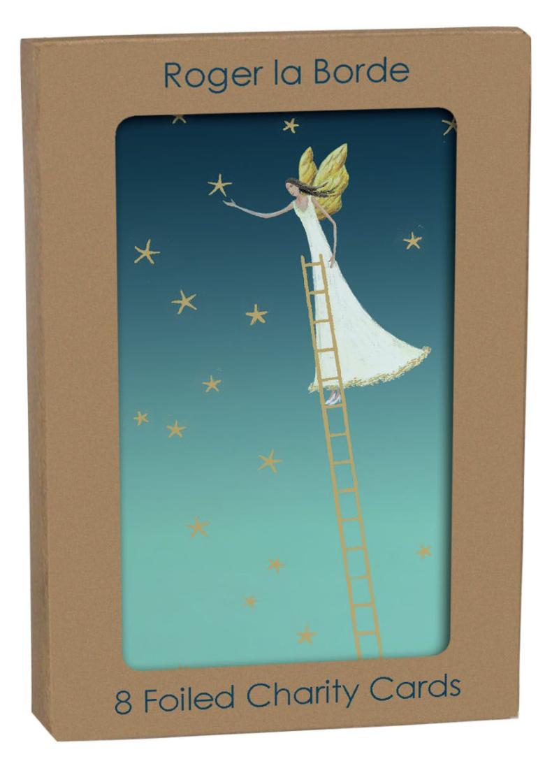 Angels on Ladder Gold Foil Card Pack