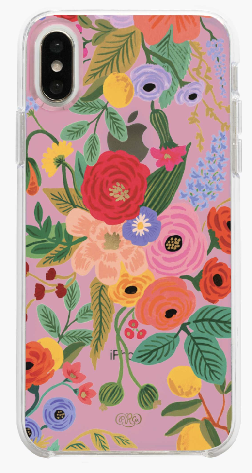 Clear Blush Garden Party iPhone Cases
