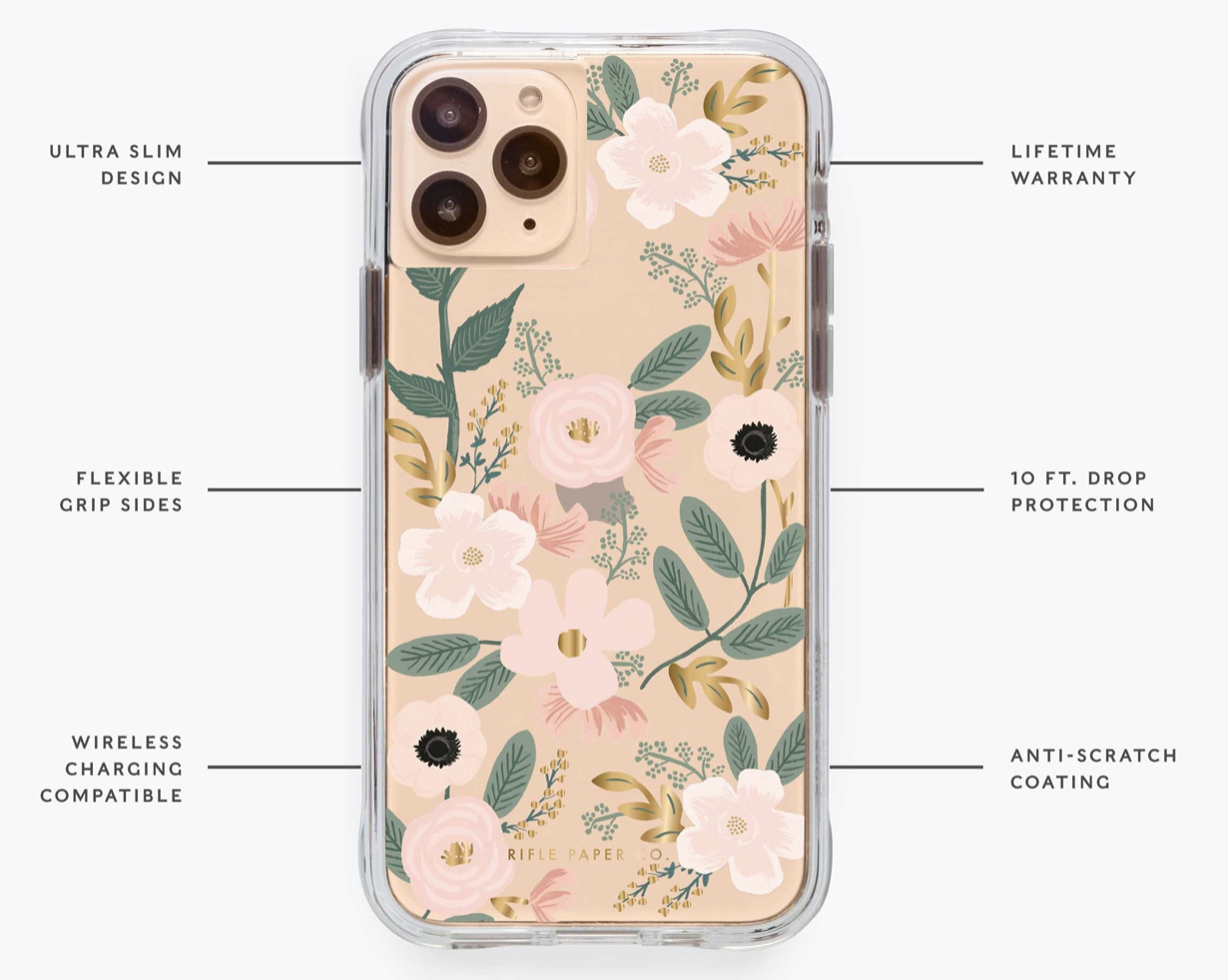 Clear Wildflowers iPhone Cases 3