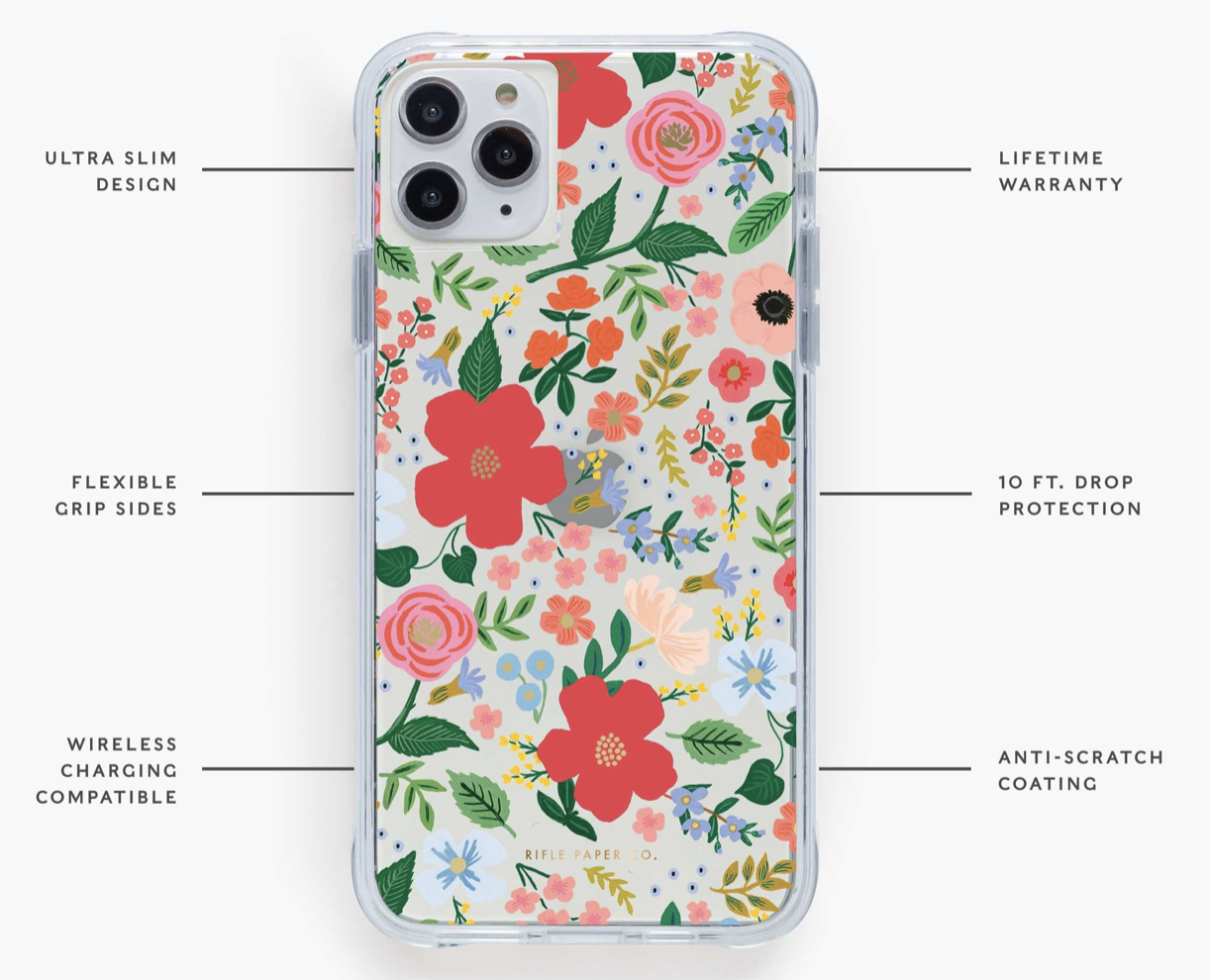 Clear Wild Rose iPhone Cases 6