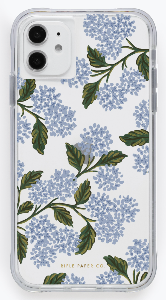 Clear Hydrangea iPhone Cases
