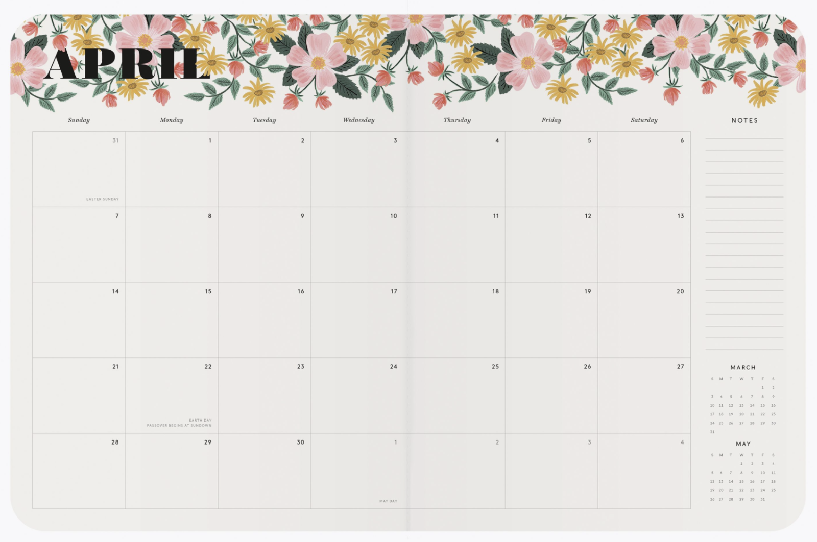 2025 Roses Monthly Planner 2