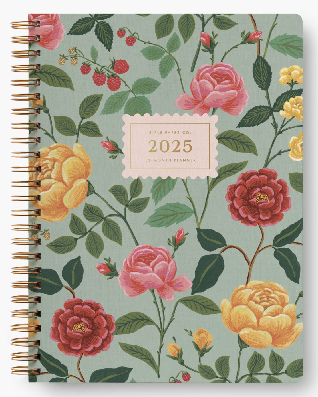 2025 Roses Softcover Spiral Planner