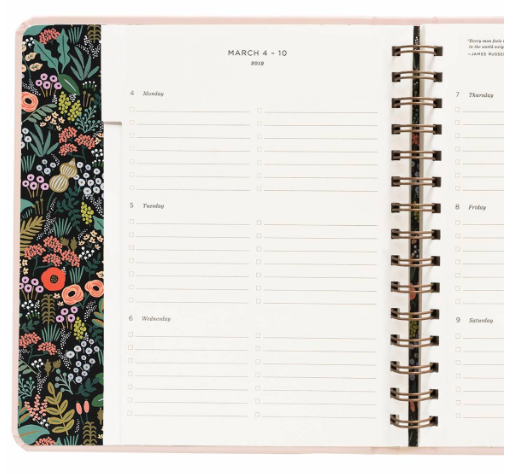 2019 Bouquet Covered Planner 10