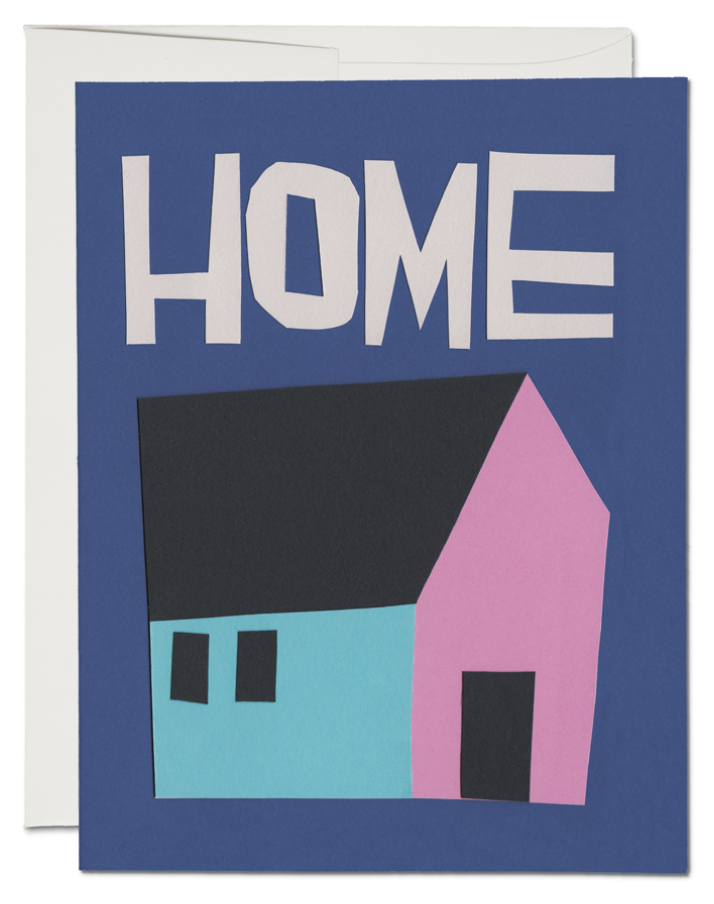 Blue Home Card
