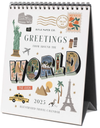 2025 Greetings From Around The World Desk Calendar
