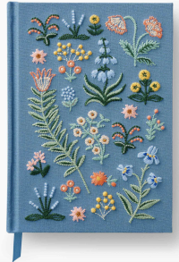 MENAGERIE GARDEN Embroidered Journal