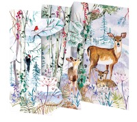 Wild Winters Song Deer Trifold Card Pack 2