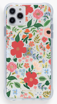 Clear Wild Rose iPhone Cases
