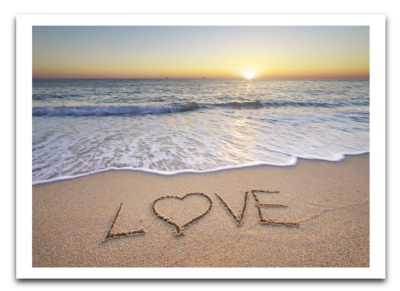 Love on Beach Card - 3614