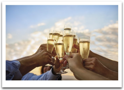 Champagne Toast Card - 3660