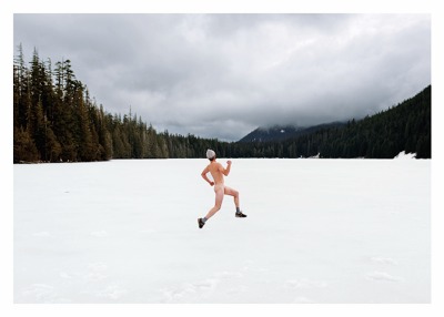 Naked Man Snow Card - 9728