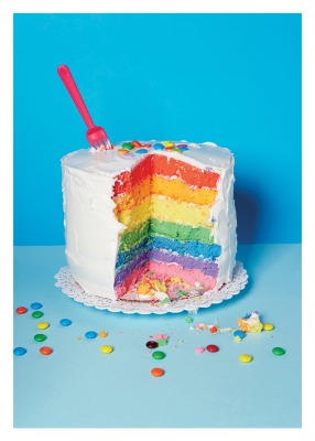 Rainbow Cake Card - 3608