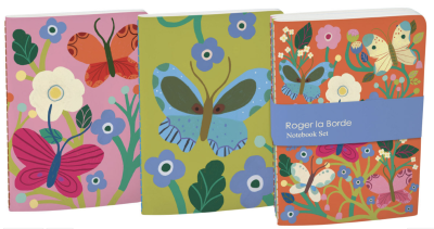 Butterfly Garden A6 Exercise Books Set - Roger la Borde A6E079S