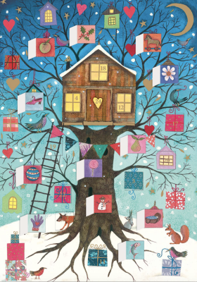 Treehouse Advent Calendar Card - Roger la Borde ACC084