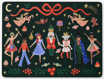 Nutcracker Holiday Placemats - Rifle Paper Co