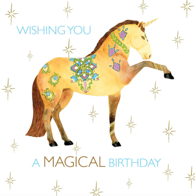 Birthday Unicorn Card - 1222